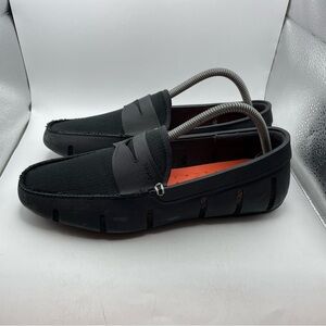 Swims mens black penny loafers size 8